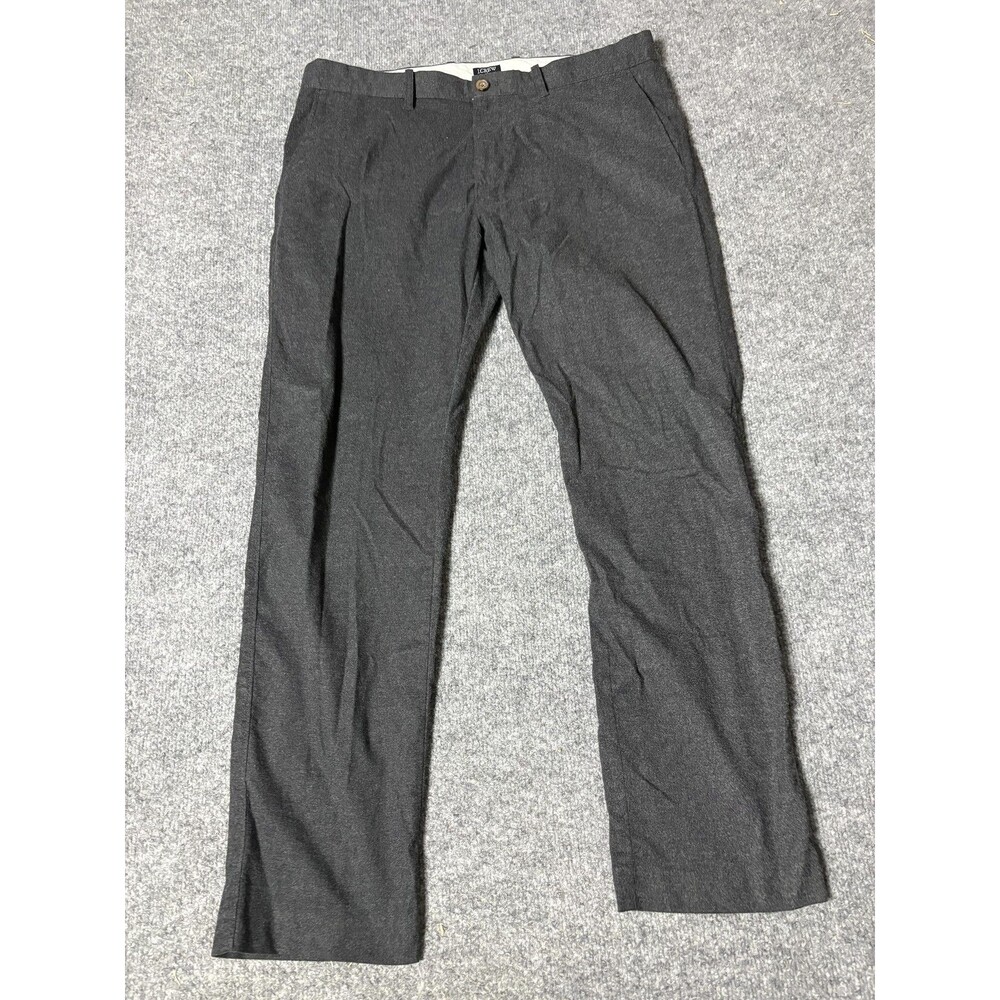 J.CREW Chino Pants Mens 34x30 Black Flex Slim Fit Stretch Tapered Casual